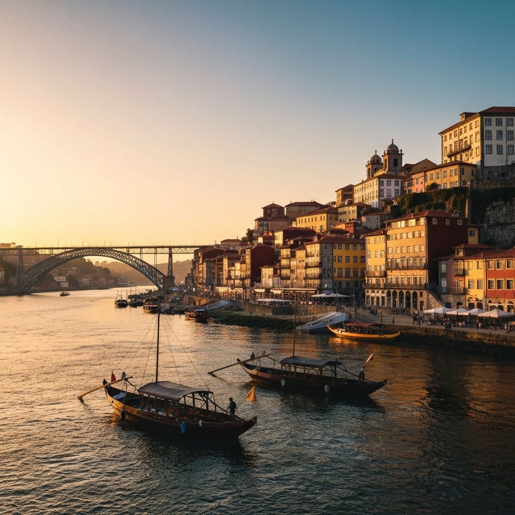 Ribeira riverside in Porto